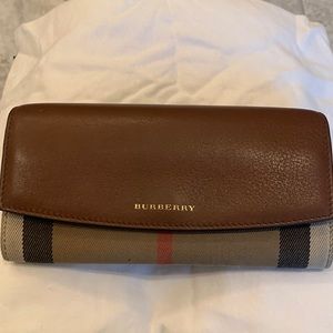Burberry Long Brown Wallet